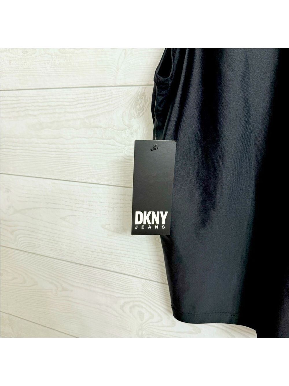 DKNY Jeans Black Spandex Sleeveless Sequin Crop Top Size XL - Picture 5 of 6